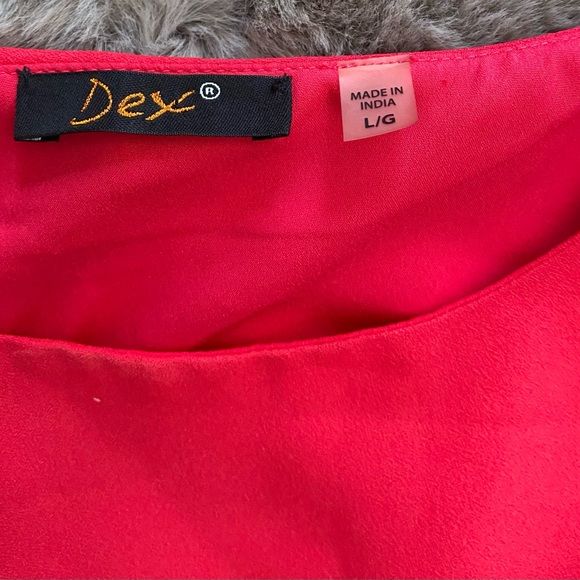 Dex women’s dress A line w back details Size Large (12) lined - Picture 6 of 7